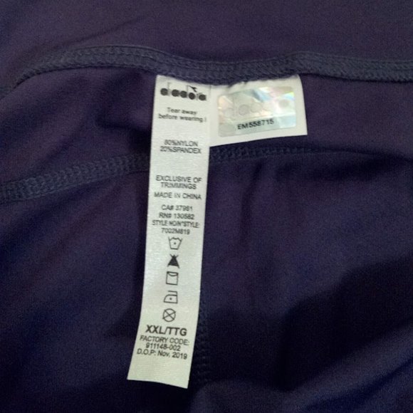 New Diadora W Knit Travel Pant- Plus Q120  Dark Grey Women's Size US 2XL - Picture 4 of 6